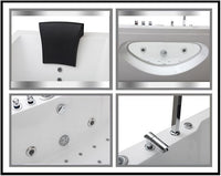 Vasca idromassaggio biposto rettangolare, full optional 180x90cm Sicorage Assapia