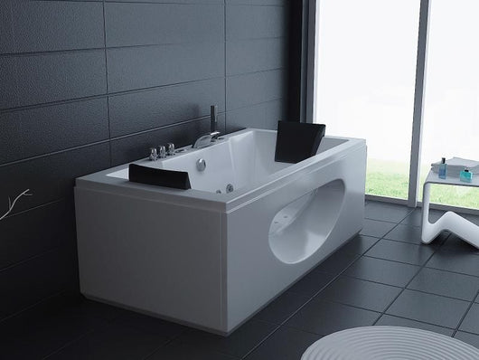 Vasca idromassaggio biposto rettangolare, full optional 180x90cm Sicorage Assapia