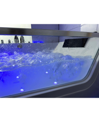 Vasca idromassaggio ful optional led ozono, riscaldatore 170x80x61cm Sicorage Airla