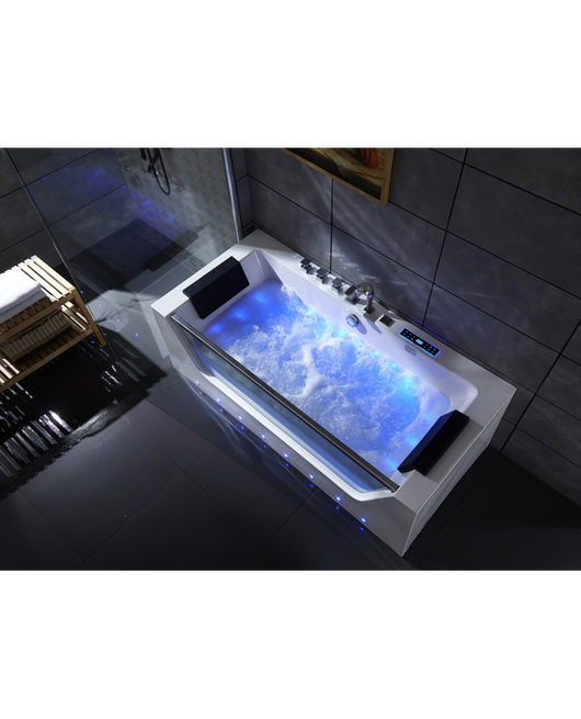 Vasca idromassaggio ful optional led ozono, riscaldatore 170x80x61cm Sicorage Venturla