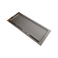 Scolapiatti Colapiatti In Metallo Verniciato Grigio Compelto Di Staffe Di Montaggio Telaio E Vaschetta In Acciaio Inox Per Pensili Da 60Cm Lunghezza 56Cm