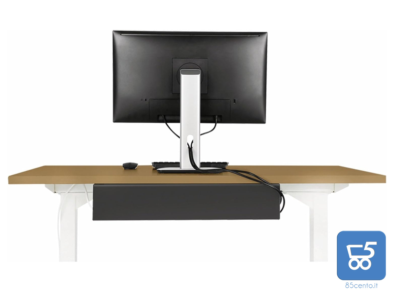 Vassoio Nascondi Cavi per Sottopiano Scrivania LogiLink Passacavi in Acciaio 600mm