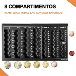 Vassoio organizer portamonete contamonete 8 scomparti art.70747