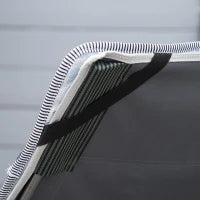 Lettino Pieghevole da Campeggio per Adulti con Cuscino e Borsa Trasporto, 188x64.5x53cm - Blu