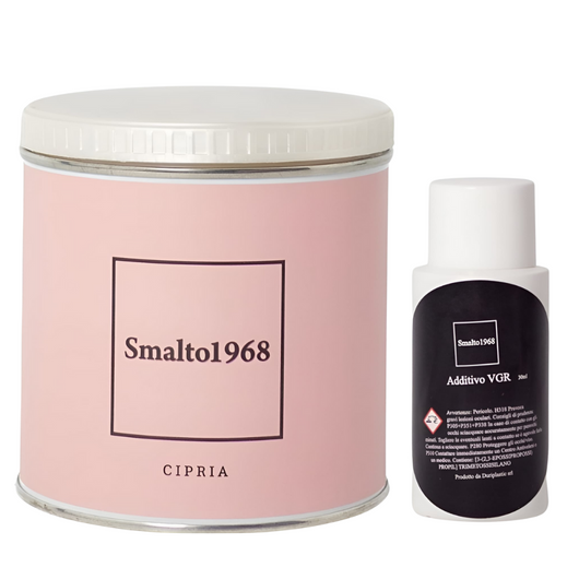 Smalto1968 base acqua vgr piastrelle ceramiche supporti difficili l 0.5 *** colore- cipria, confezione 1