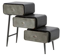 Mobiletto 3 Cassetti Iron School Cm 86X29.5X71