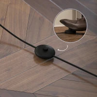 Lampada da Terra con 3 Mensole Integrate, Attacco E27 Potenza 40W, 26x26x160cm, Colore Legno