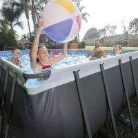 26356GN - Piscina Ultra Xtr Frame Rettangolare 549X274X132 Cm, Pompa A Sabbia, Scaletta Doppia, Telo Base, Copertura