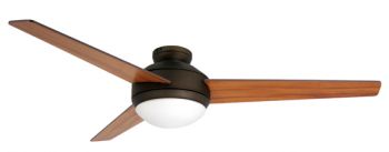 Ventilatore da soffitto bronzo con luce e telecomando 102 cm