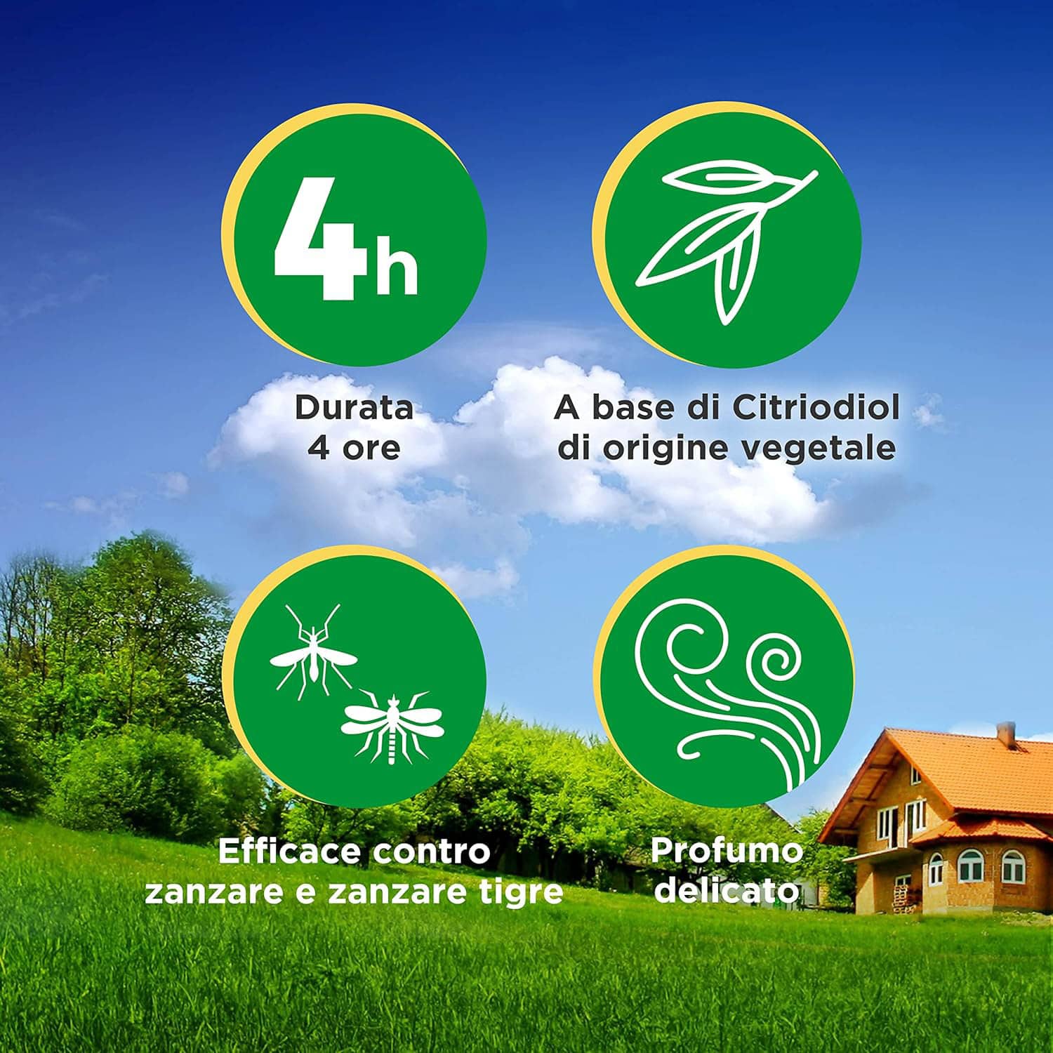 Lozione Antipuntura, Protezione Spray da Punture di Zanzara Tigre, Tafani ed Altri Insetti, 100ml, Orphea