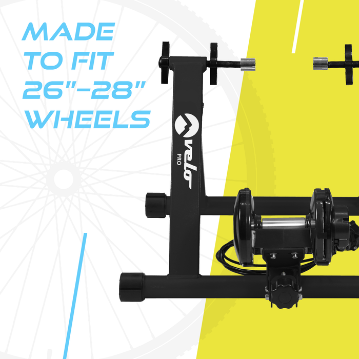 Velo Pro Turbo Magnetico Argento, 6 Livelli, Pieghevole, 26”-28” & 700C