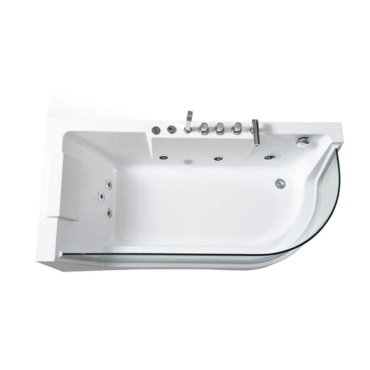 Vasca idromassaggiocon vetro panoramico 170 X 80 cm 6 getti – Venice