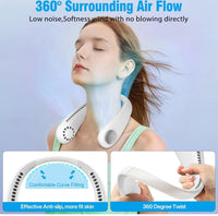 Ventilatore Da Collo Sport Palestra Ricaricabile Con 3 Velocità Regolabili