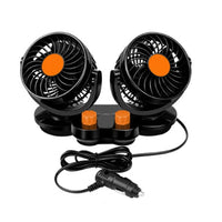 Ventilatore Portatile Da Viaggio Per Auto Camper Camion 12 Volt 2 VENTOLE T-517
