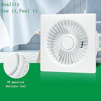 Ventola Aspirazione Bagno,Aspiratore Da Muro o Soffitto 150X150mm Foro 100mm Profondità 85mm 15W 230V 50Hz 98m³/h 35dB