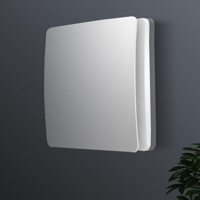 Ventola Aspirazione Bagno,Aspiratore Da Muro o Soffitto Con Coperchio 162X158mm Foro 100mm Profondità 73mm 15W 230V 50Hz 98m³/h 35dB