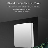 Ventola Aspirazione Bagno,Aspiratore Da Muro o Soffitto Con Coperchio 212X208mm Foro 150mm Profondità 70mm 25W 230V 50Hz 155m³/h 35dB