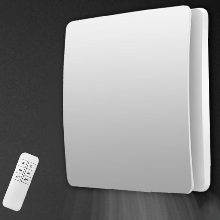 Ventola Aspirazione Bagno,Aspiratore Da Muro o Soffitto Con Coperchio 212X208mm Foro 150mm Profondità 70mm 25W 230V 50Hz 155m³/h 35dB