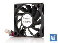 Ventola Computer di Ricambio con Cuscinetto a Sfera 60x10 mm Connettore TX3