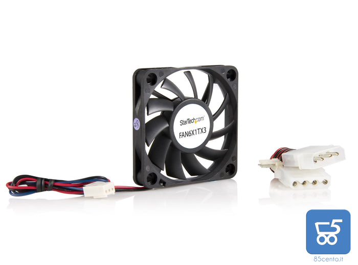 Ventola Computer di Ricambio con Cuscinetto a Sfera 60x10 mm Connettore TX3