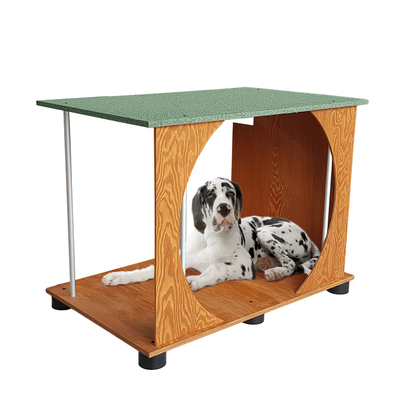 VERANDA IN LEGNO PER CUCCIA UNIVERSALE ALANO E SIMILI L.121 x P.78 x H.116 100% FABBRICATO IN ITALIA