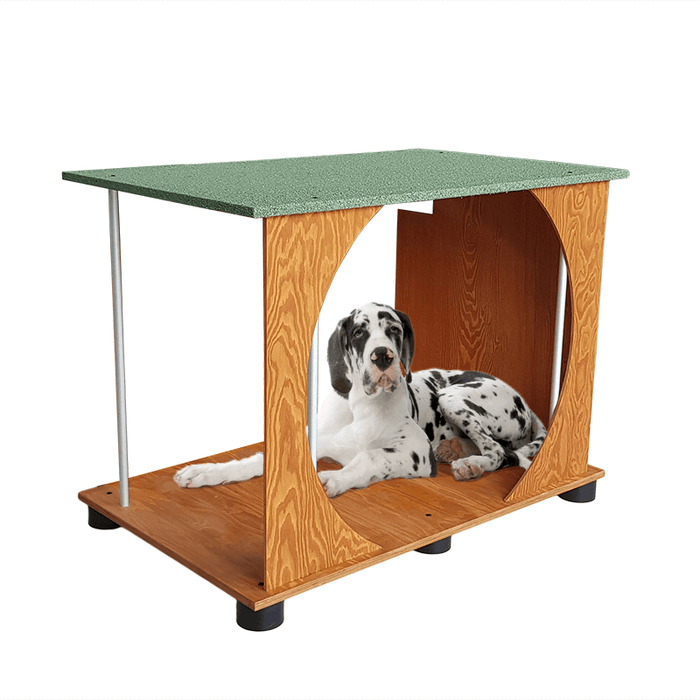 VERANDA IN LEGNO PER CUCCIA UNIVERSALE ALANO E SIMILI L.121 x P.78 x H.116 100% FABBRICATO IN ITALIA