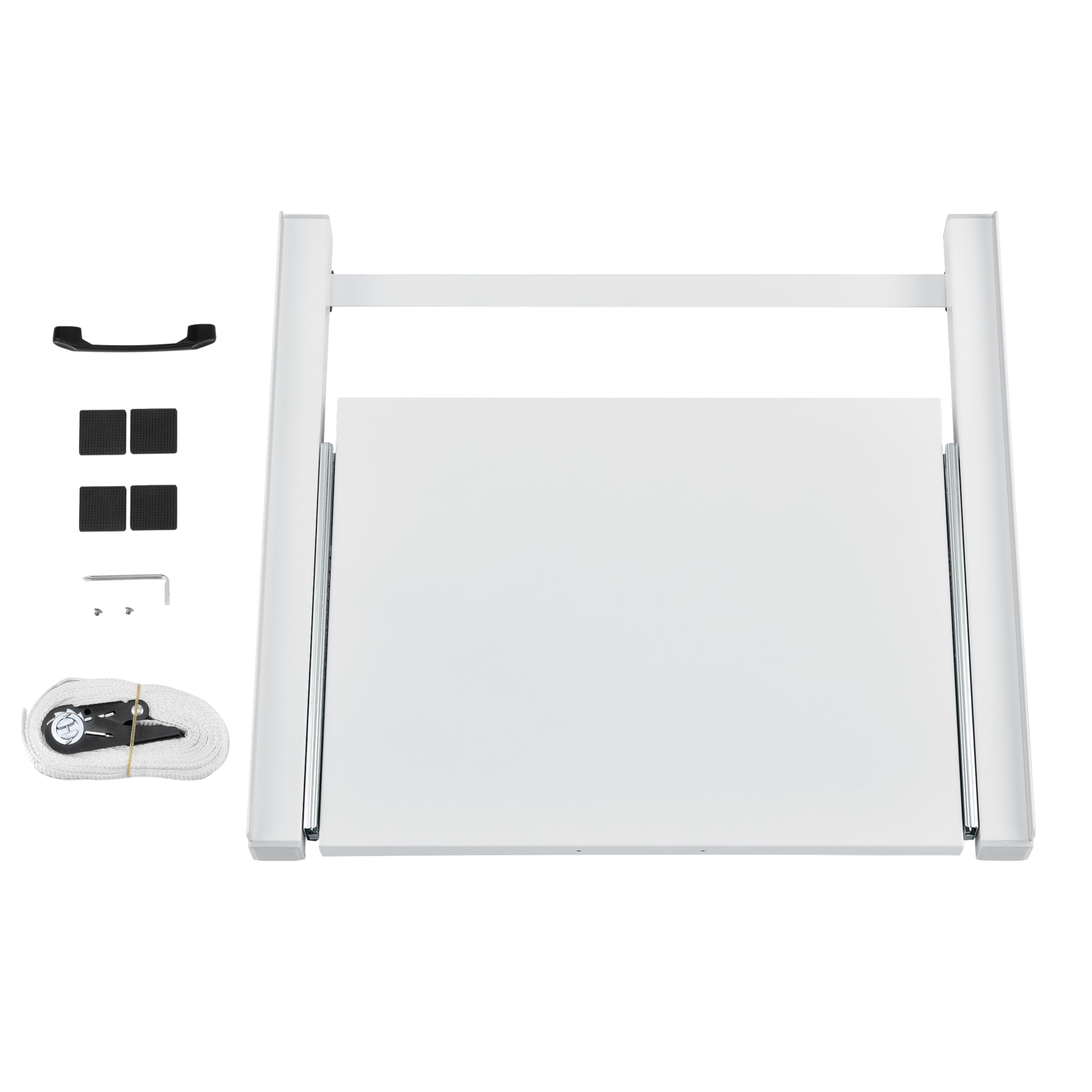 Kit di Sovrapposizione per Lavatrice e Asciugatrice con Piano Estraibile - Bianco [en.casa]