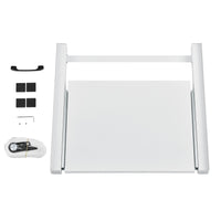 Kit di Sovrapposizione per Lavatrice e Asciugatrice con Piano Estraibile - Bianco [en.casa]
