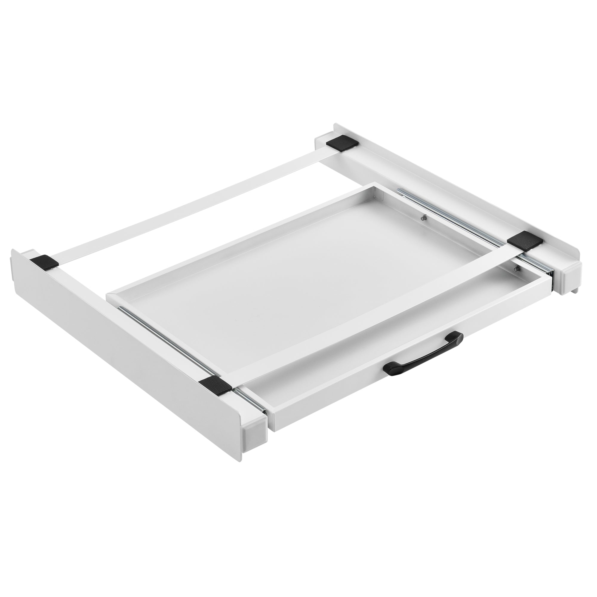 Kit di Sovrapposizione per Lavatrice e Asciugatrice con Piano Estraibile - Bianco [en.casa]