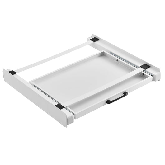 Kit sovrapposizione con ripiano scorrevole per lavatrice asciugatrice standard bianco 03_0006457