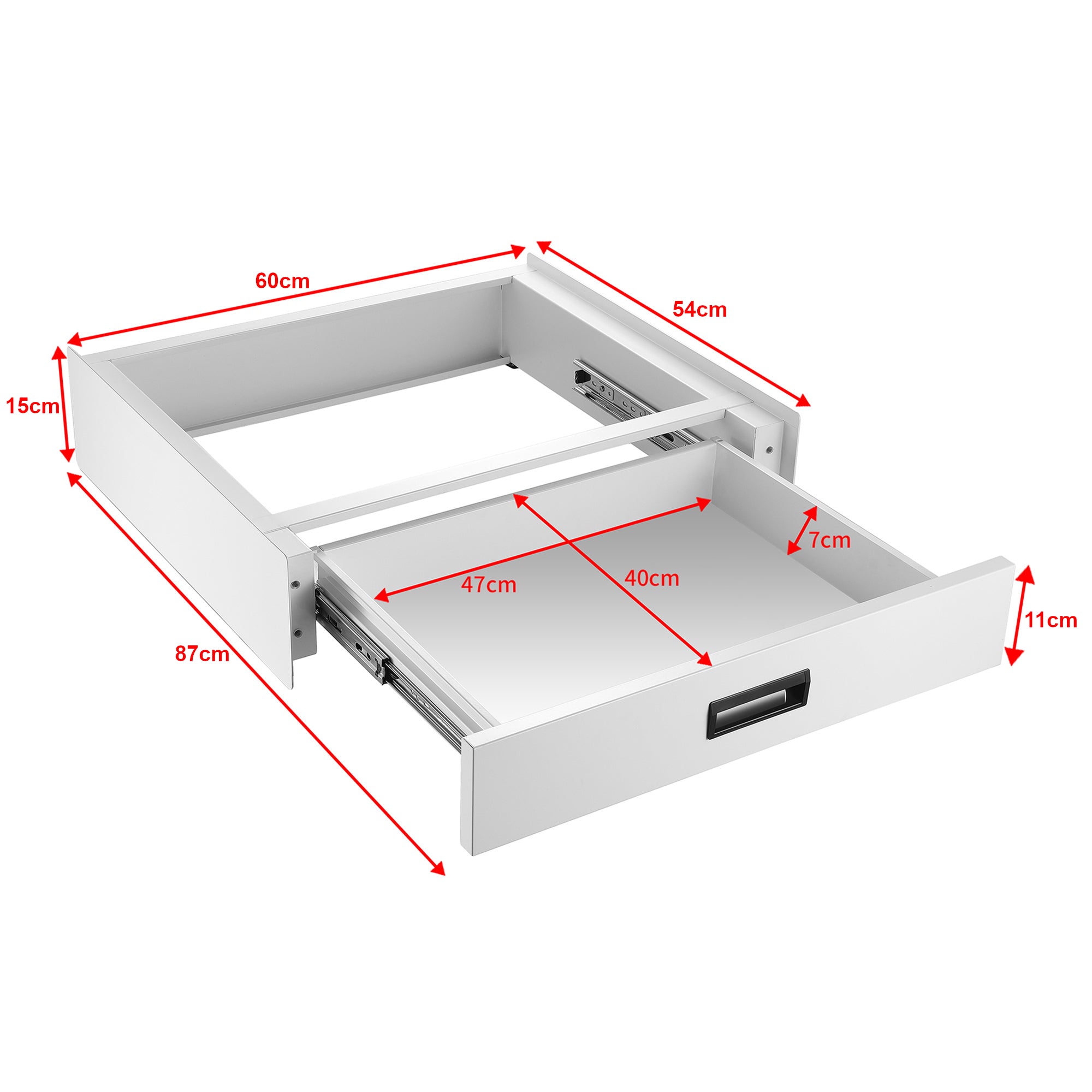 Kit di Sovrapposizione per Lavatrice e Asciugatrice Collegamento Universale con Cassetto [en.casa]