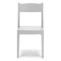 Set 6 sedie in polipropilene VESTA, impilabile, resistente ai raggi UV, design moderno, ideale per sala da pranzo, cucina, sala d’attesa, bar, ristoranti o giardino, colore Biancoù