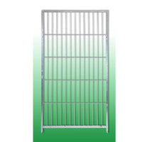 Box per cani coperto e retro in legno zincato con portaciotole da 200x300xaltezza 180 cm