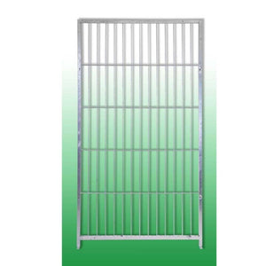 Box per cani coperto e retro in legno zincato con portaciotole da 200x300xaltezza 180 cm