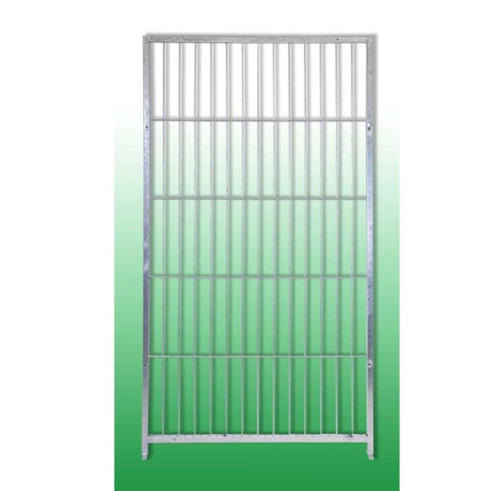 Box per cani coperto e retro in legno zincato con portaciotole da 200x300xaltezza 180 cm