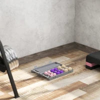 Set di 6 Manubri con Astuccio, Pesi da 0,5 kg, 1 kg e 1,5 kg, Rosa, Viole e Marrone chiaro