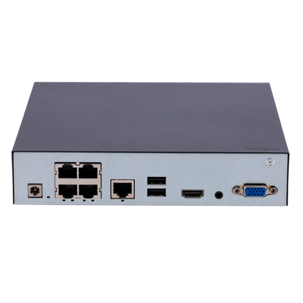 Videoregistratore NVR telecamere IP Uniarch 4 CH Ultra 265 PoE HDMI 4K e VGA Risoluzione 6 Mp