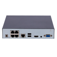 Videoregistratore NVR telecamere IP Uniarch 4 CH Ultra 265 PoE HDMI 4K e VGA Risoluzione 6 Mp