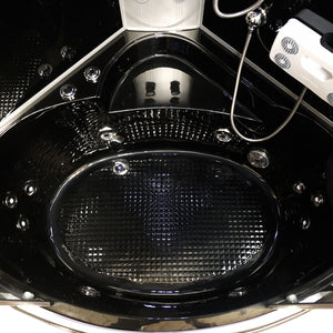 Vasca-doccia idromassaggio nera angolare 130 x 130 cm - Vienna