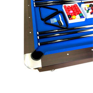 Tavolo da biliardo 8 piedi con panche contenitore – Vintage Blue