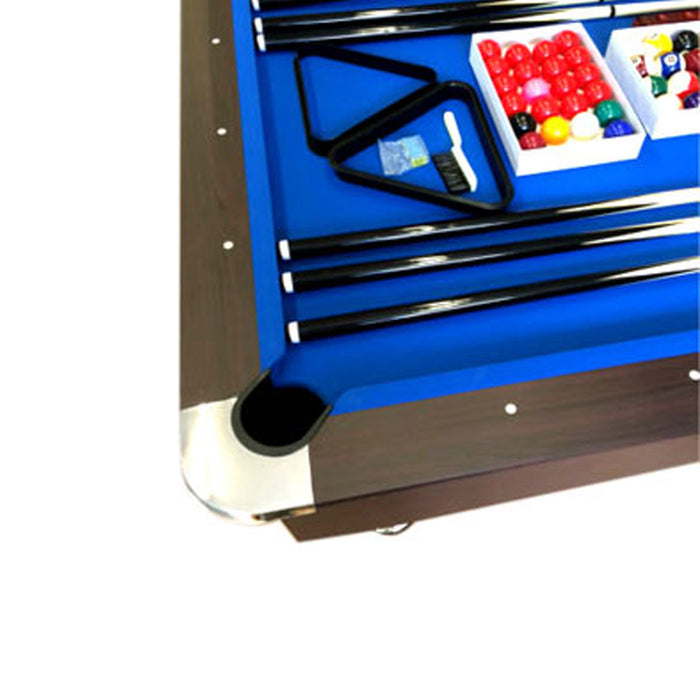 Tavolo da biliardo 8 piedi completo di accessori – Vintage Blue