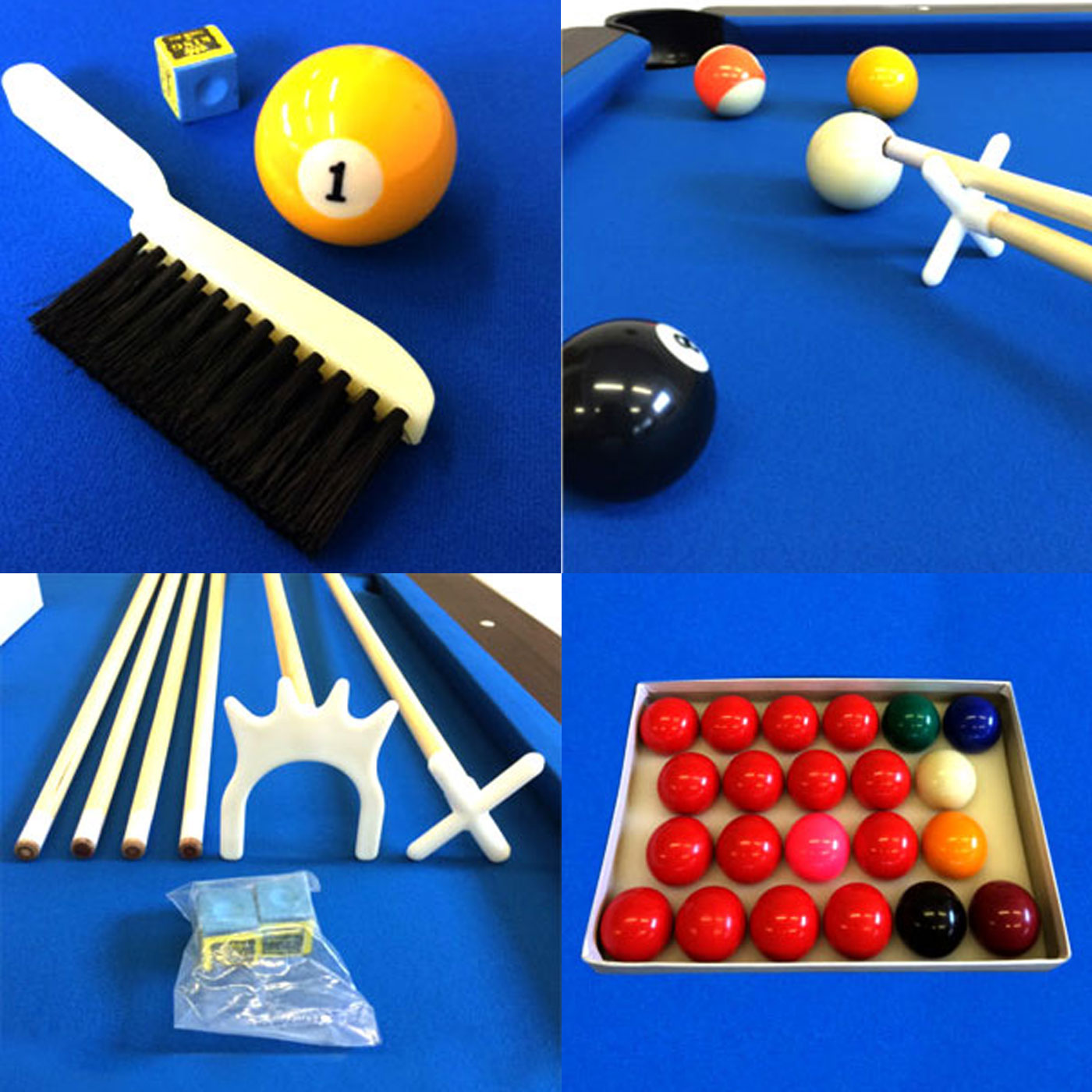 Tavolo da biliardo 8 piedi con panche contenitore – Vintage Blue