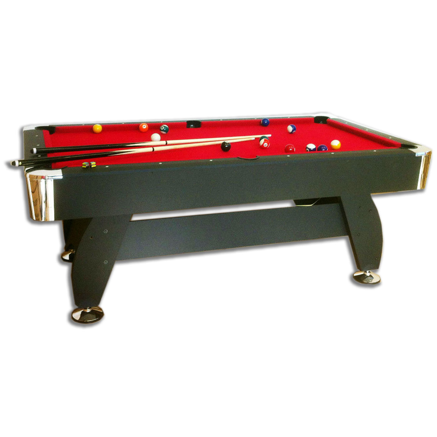 Tavolo da biliardo 8 piedi completo di accessori – Vintage Red