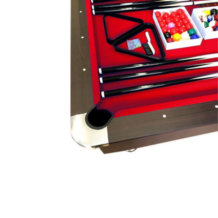 Tavolo da biliardo 8 piedi completo di accessori – Vintage Red