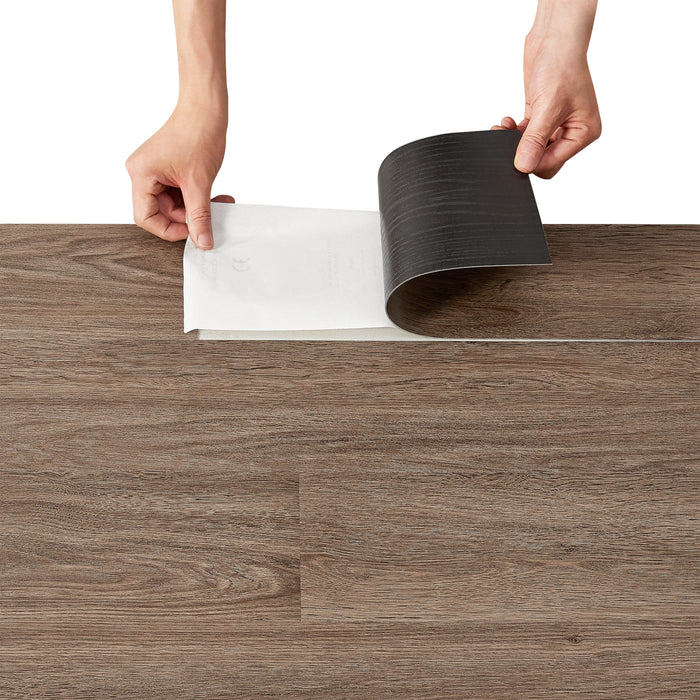 Pavimento Adesivo Vanola in PVC per Spazi Interni 7 listoni = 0,975 m² Effetto Quercia Canadese NEU.HOLZ