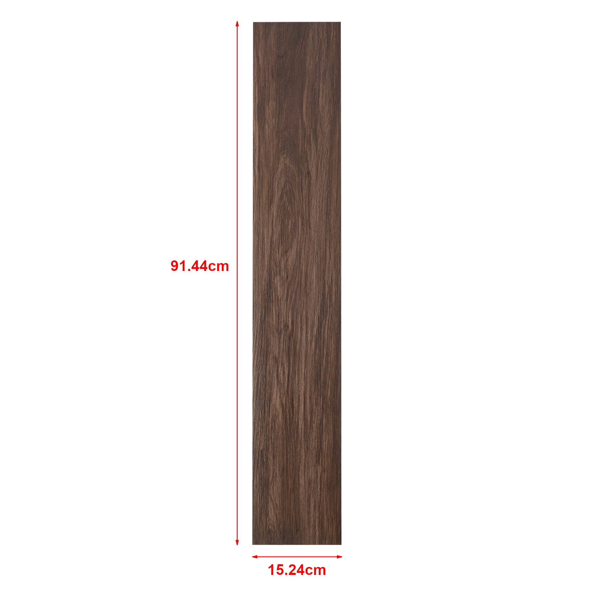 Pavimento Adesivo Vanola in PVC per Spazi Interni 7 listoni = 0,975 m² Effetto Rovere 'Smoked' NEU.HOLZ