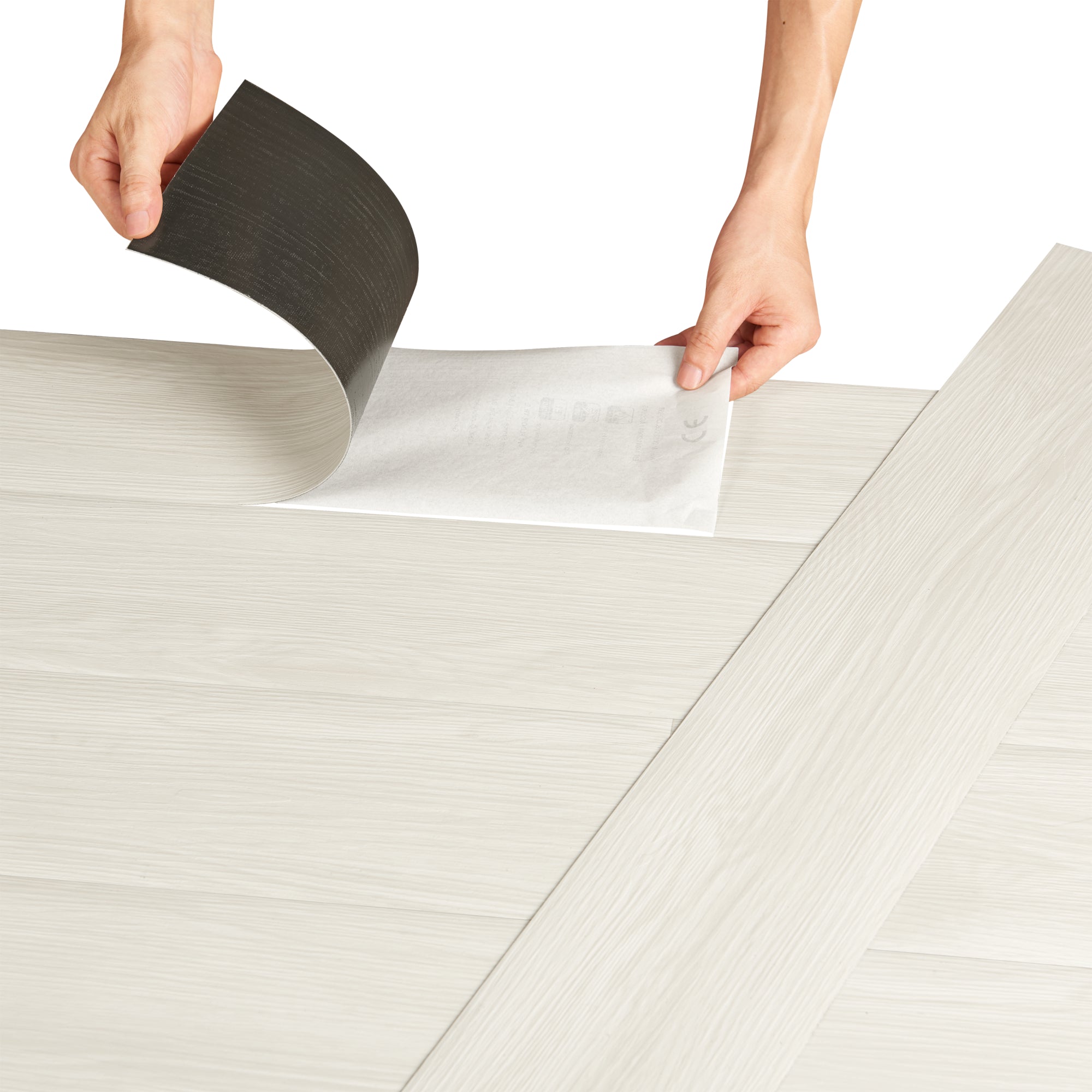 Valona Rivestimento pavimento adesivo vinilico PVC 28 pezzi 392 m² rovere vintage rovere bianco invecchiato 03_0007233