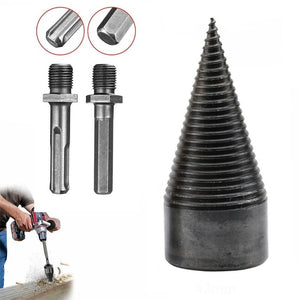 Vite conica spaccalegna 40mm fresa legno punta per trapano con 2 attacchi