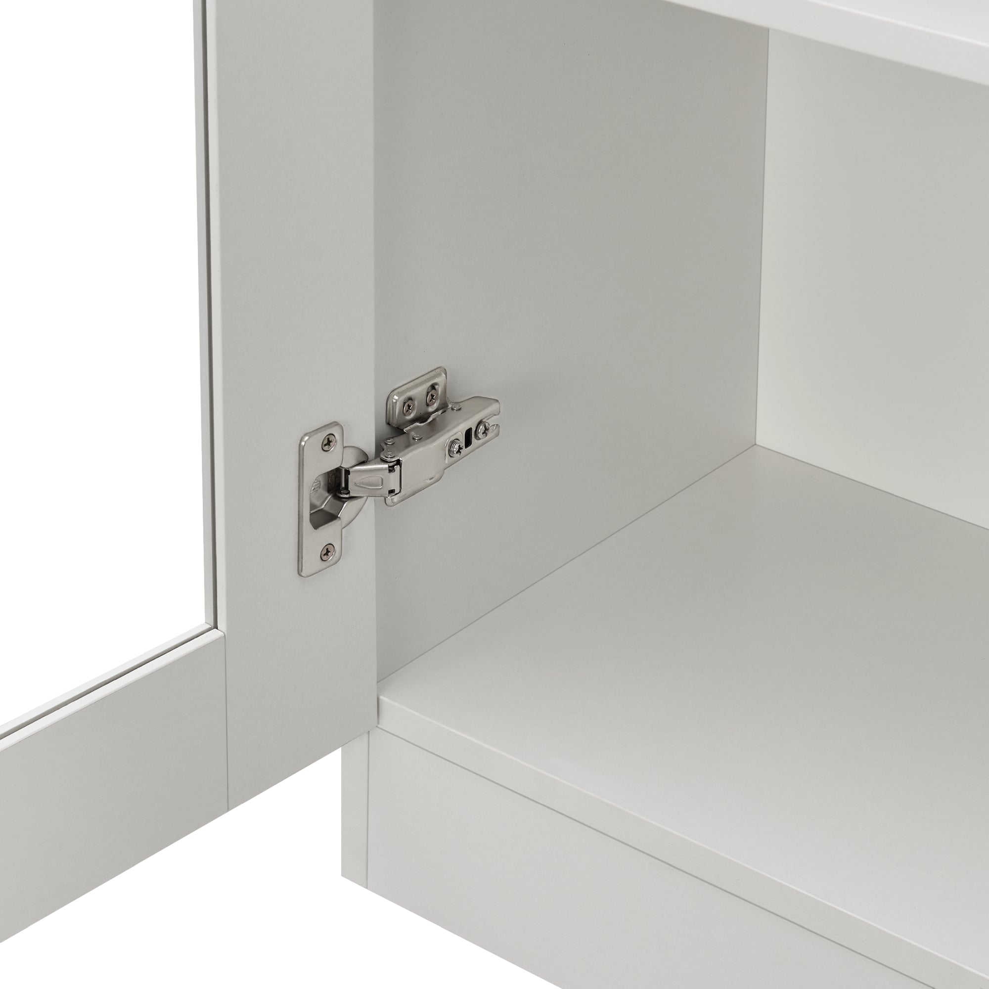 Mobile Vetrinetta Sorø Libreria a 2 Ante 115 x 80 x 31 cm Bianco [en.casa]