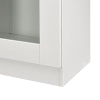 Mobile Vetrinetta Sorø Libreria a 2 Ante 115 x 80 x 31 cm Bianco [en.casa]